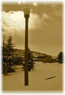 FLC campus in snow
